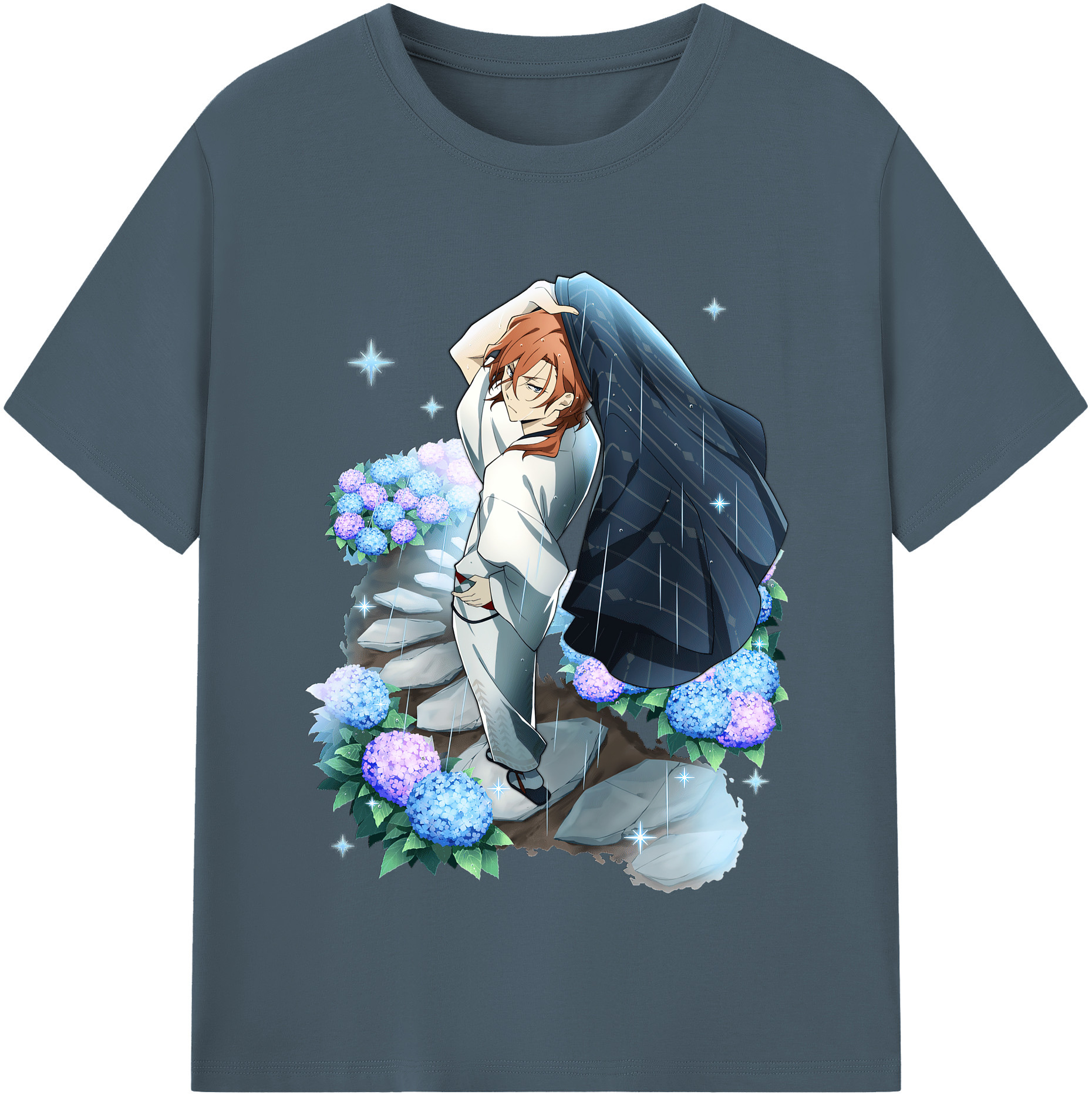 （画像用） 文豪ストレイドッグス Bungo Stray Dogs 綿100％半袖Tシャツ（フロントプリント）